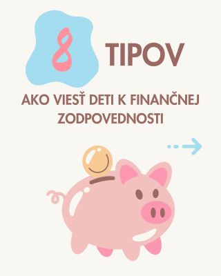 Finančná gramotnosť? Ide to aj hravo! 🤸 PiGido ti prináša 8 jednoduchých tipov, ako deti naučiť rozumne hospodáriť s...